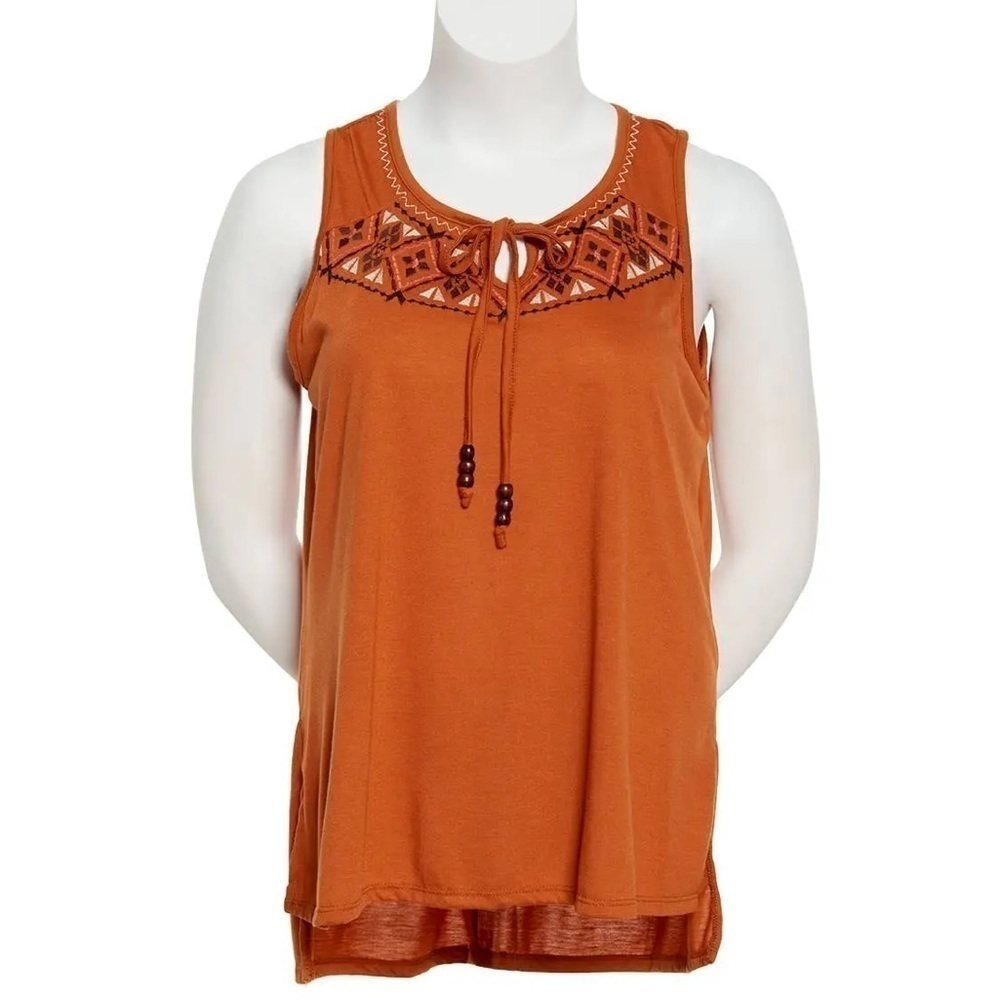 French Laundry Embroidered Tank - S